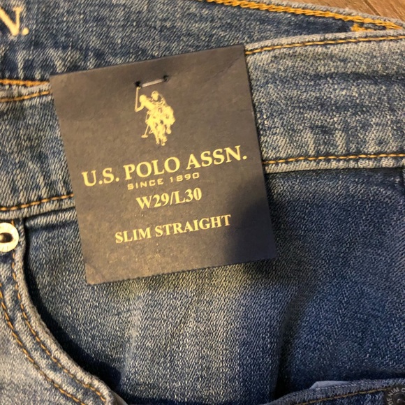 U.S.Polo Assn. Slim Straight Jeans Size W29/L30 - Picture 5 of 6